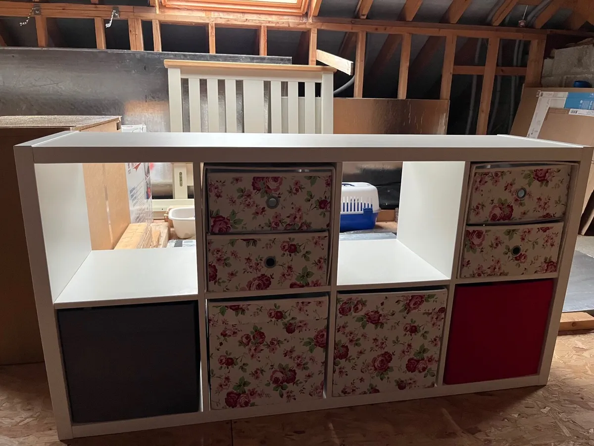 Shelves IKEA Kallax white 8 cubes - Image 4