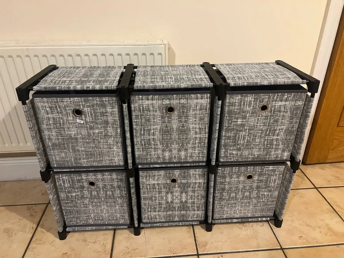 6 Cube Drawer Organiser, Storage Unit - Image 1