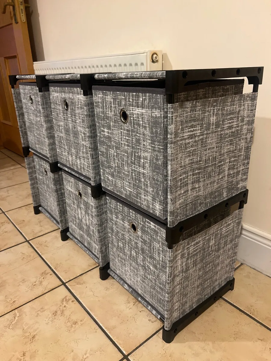 6 Cube Drawer Organiser, Storage Unit - Image 2