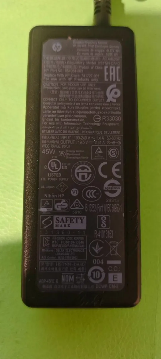 HP 45W 19.5V 2.31A Adapter Charger Power Supply - Image 2