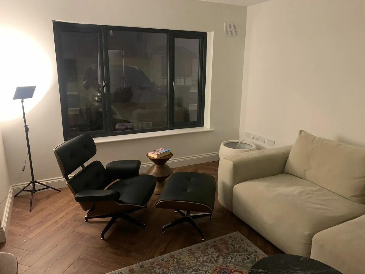 Eames Style Lounge Chair & Ottoman - Image 3