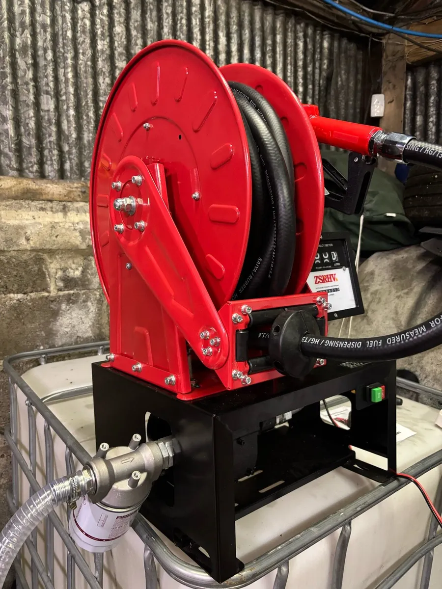 24v fuel transfer diesel pump with reel - Image 2