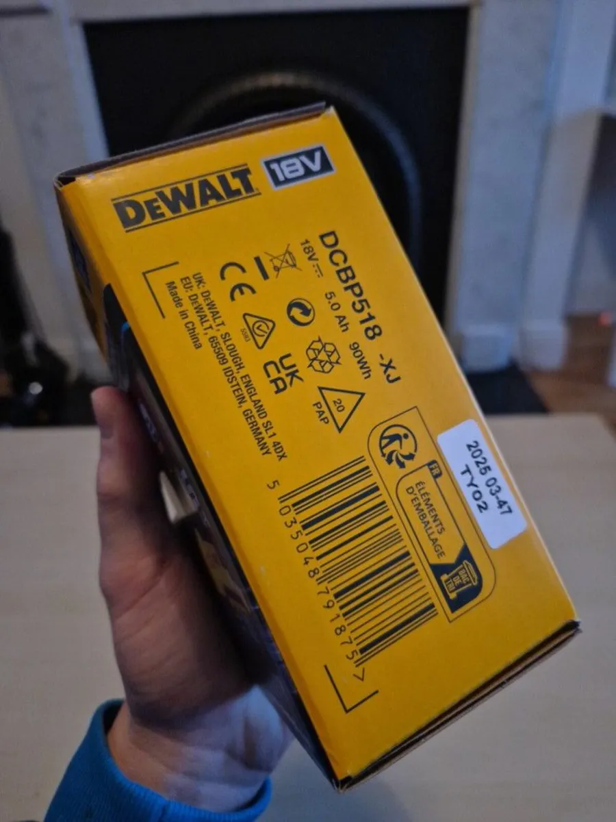 DEWALT 18V 5Ah PowerStack battery, NEW! - Image 2
