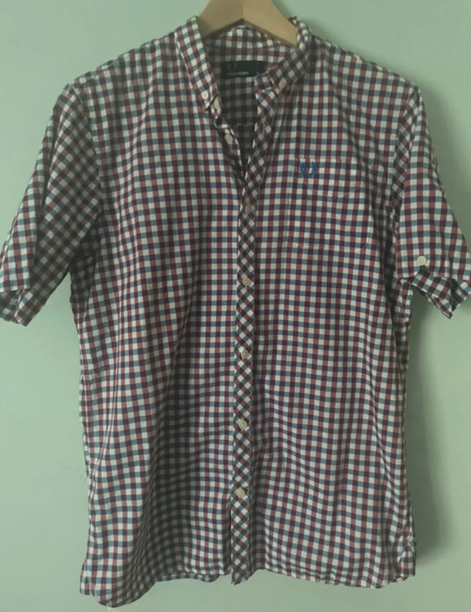 Fred Perry XL check shirt sleeve shirt - Image 2