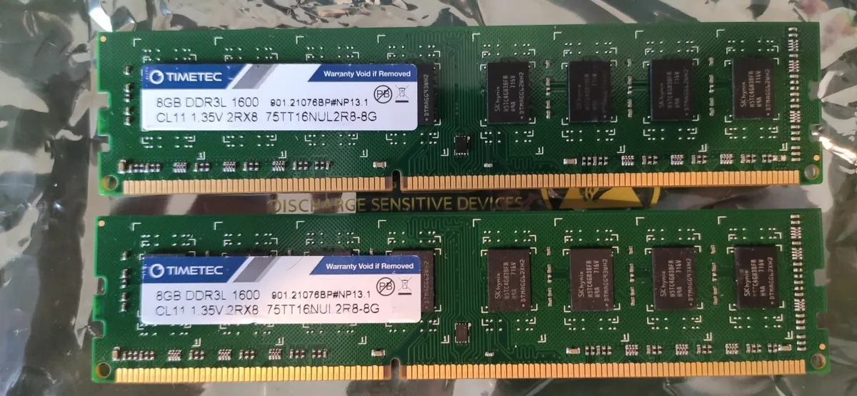 Hynix/Timetec 16GB (8Gbx2) DDR3-1600 Memory PC Ram