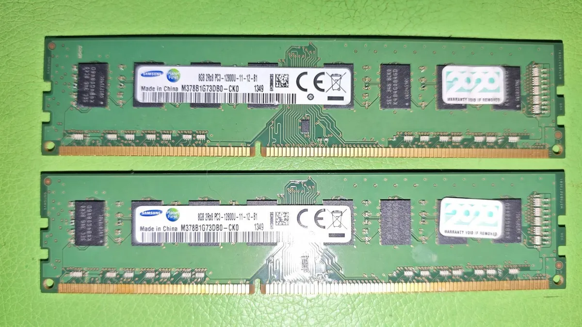 Samsung 16GB DDR3 (2x8GB) PC3-12800U PC Memory RAM