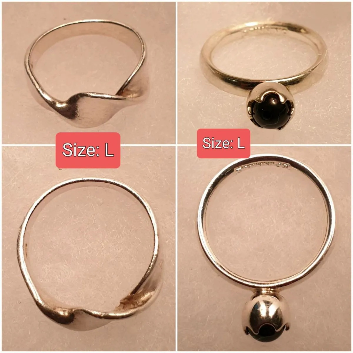 Sterling Silver Rings (Boxed) - Image 1