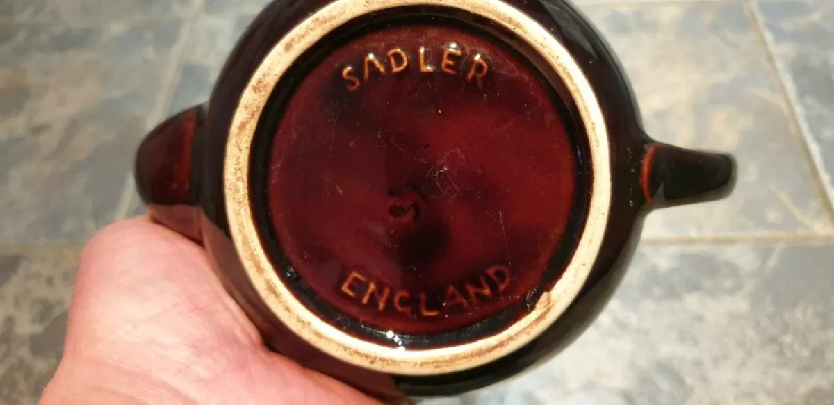 Sadler Brown Glaze Ceramic 2 Cup Teapot - Image 3