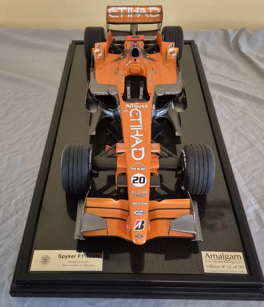 Spyker F1 formula 1 car 1:8 scale Amalgam model - Image 4
