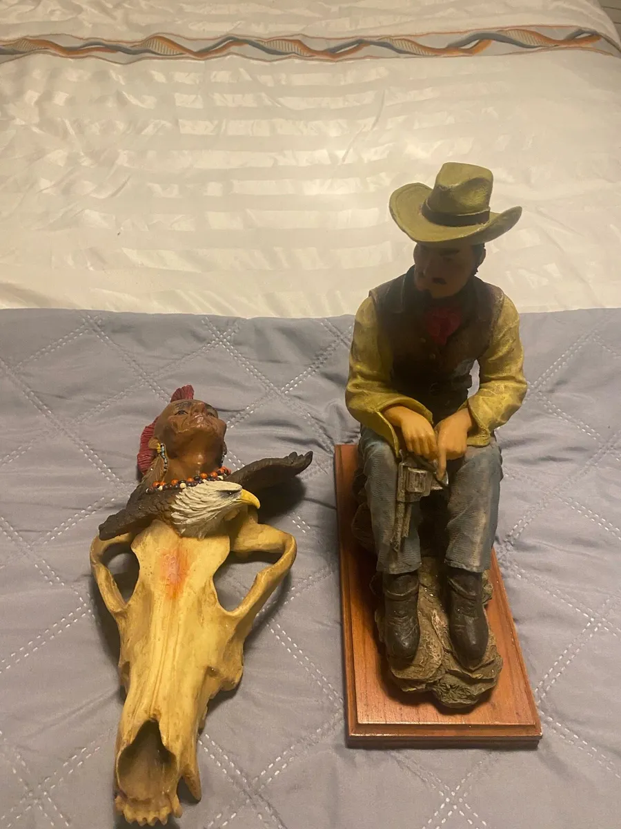 Cowboy and Indian Ornaments. - Image 2