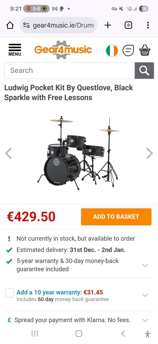 Drums set ludwig pocket kit - Image 2