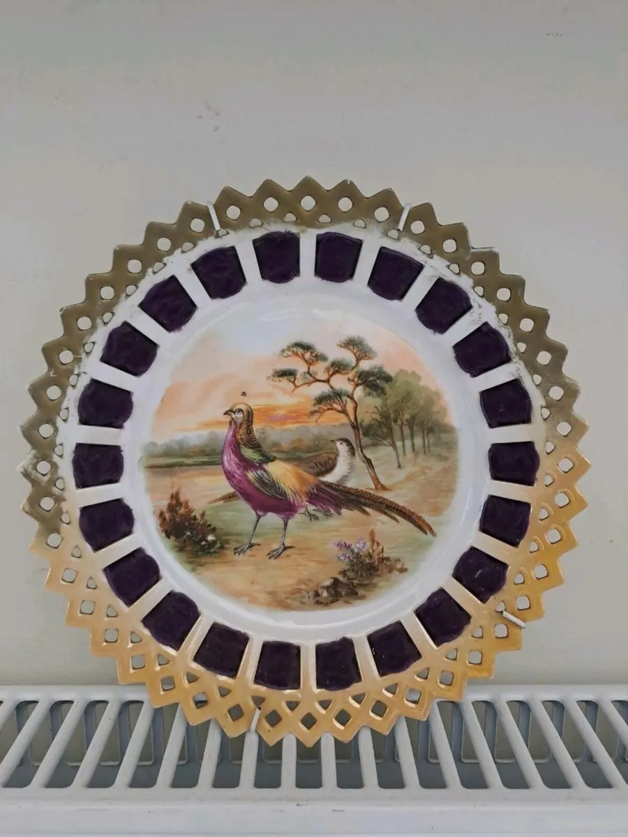 Vintage Decorative Wall Plate – Pheasant Scene - Image 1