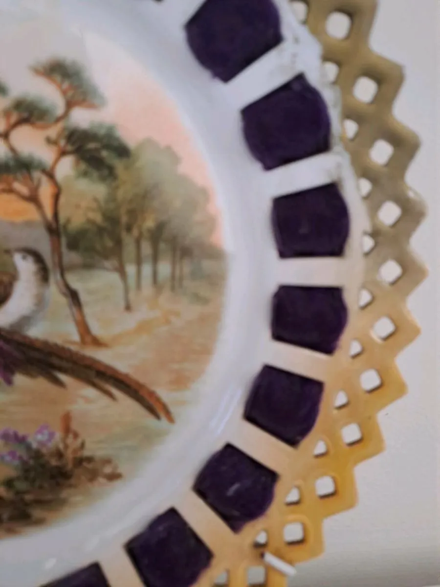 Vintage Decorative Wall Plate – Pheasant Scene - Image 2