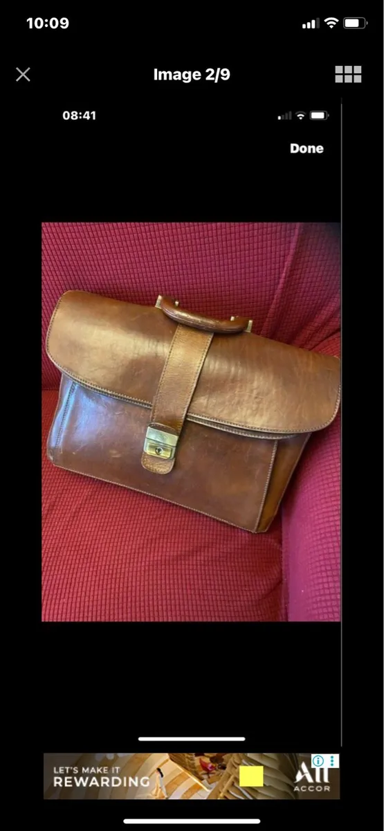 ‘The Trend’- Leather Briefcase/ Laptop Bag - Image 1