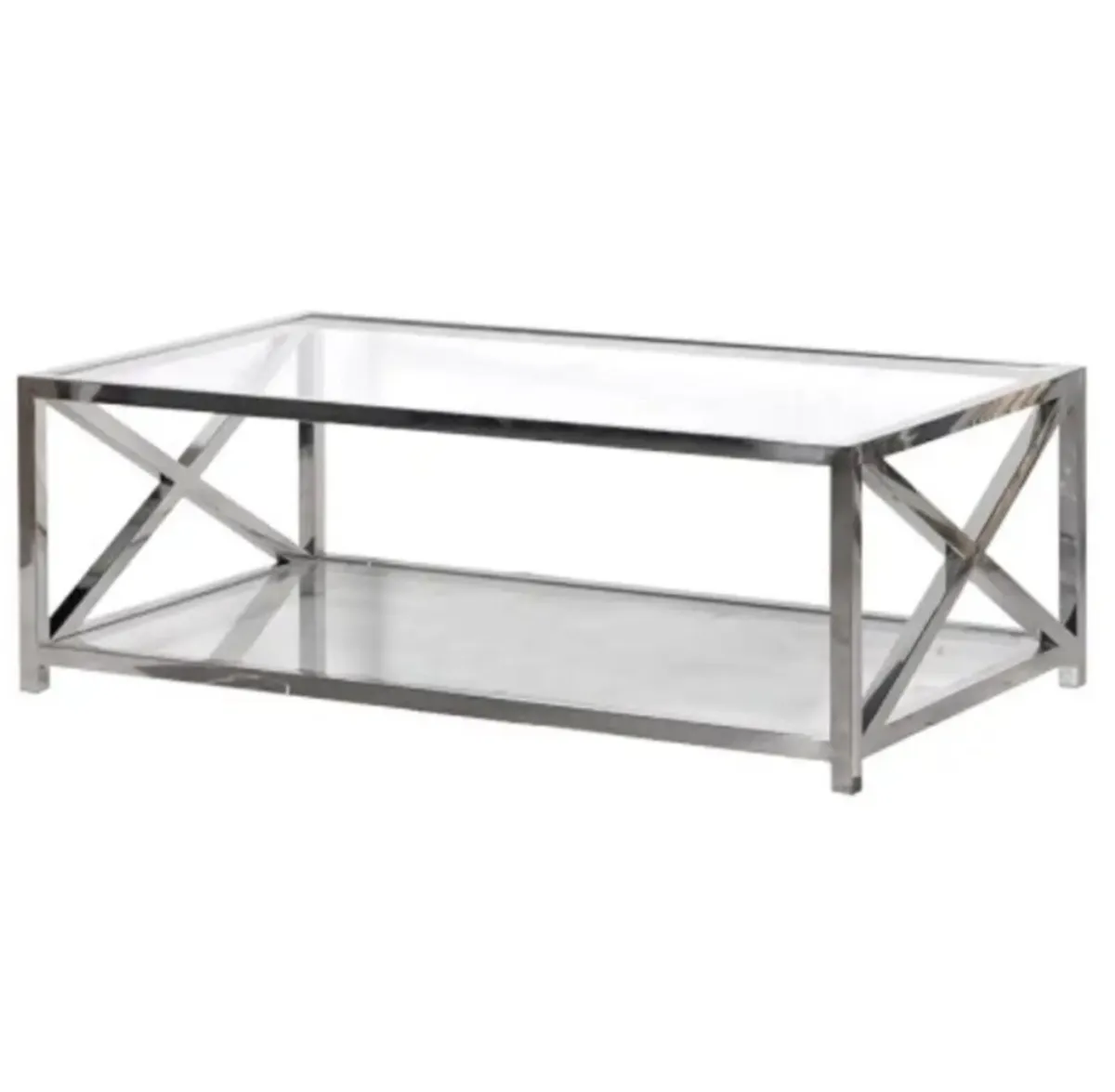 Glass coffee table