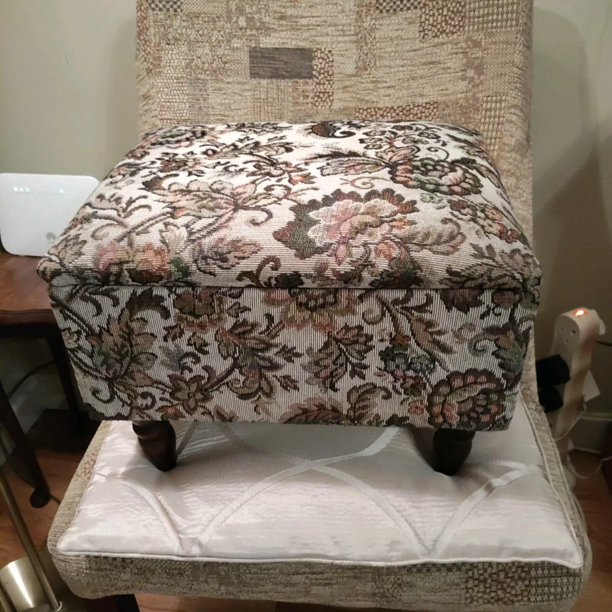 Antique. footstool - Image 1