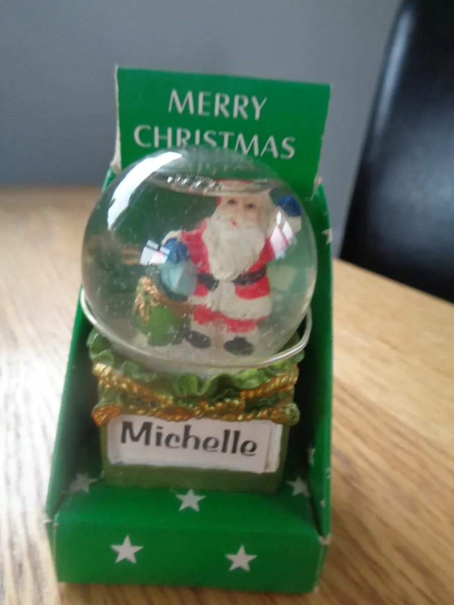 Miniature Personalised Christmas Snow Globe - Image 1