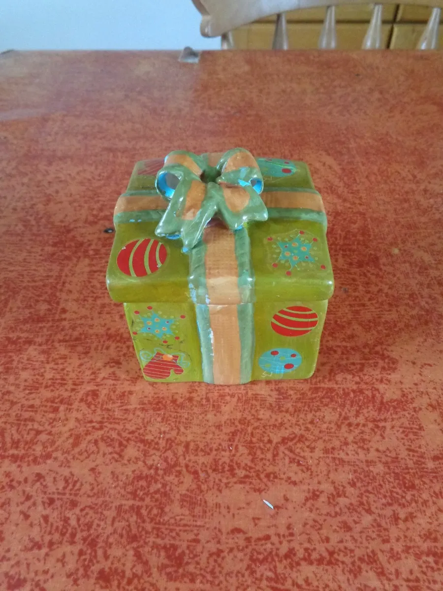 Ceramic Christmas Gift Box for Sale - Image 1