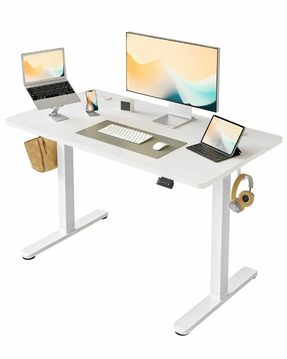 Electric Standing Desk 100 X 60 cm Heigh Adjustabl - Image 1