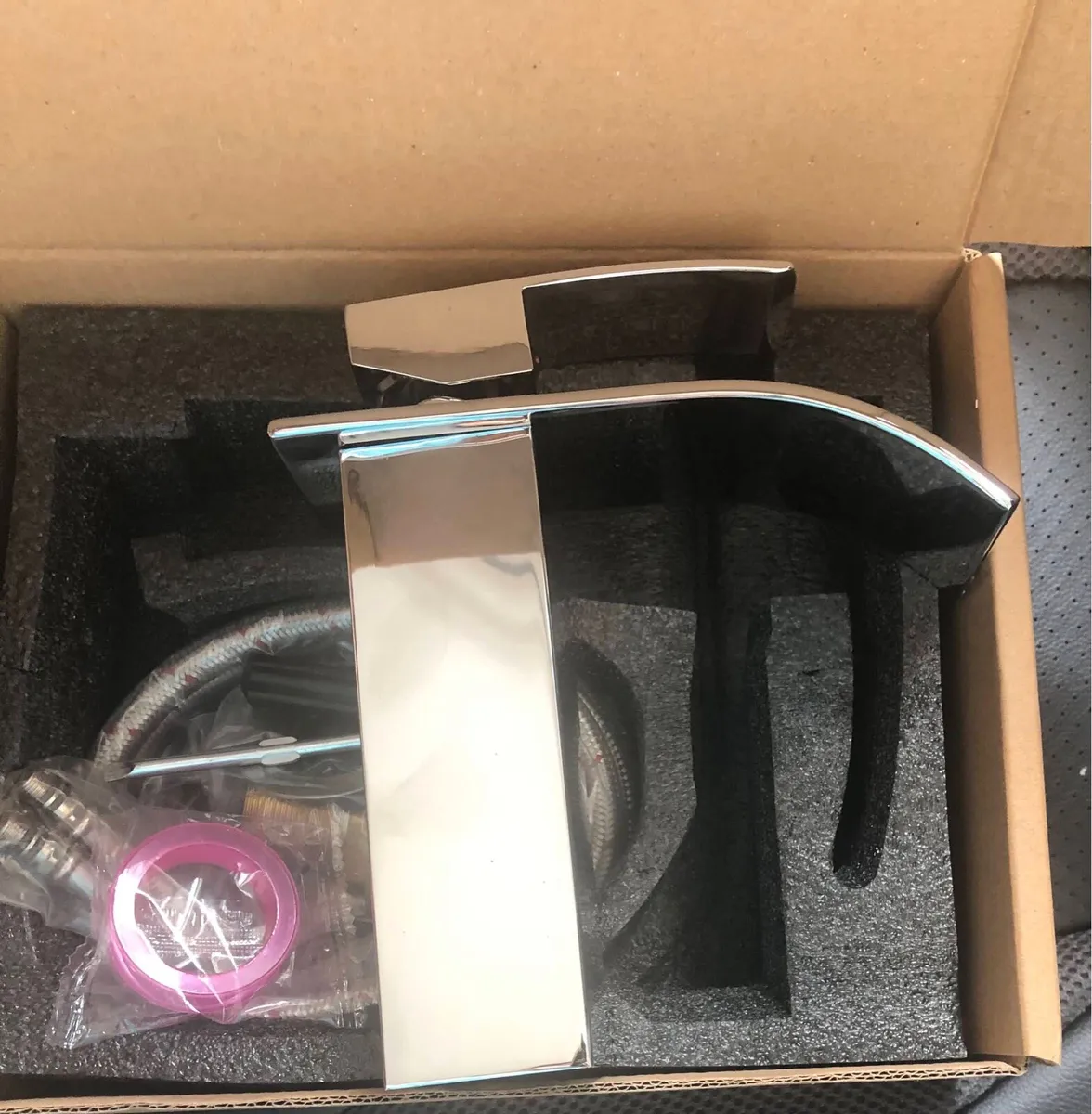 Waterfall bathroom tap chrome - Image 1