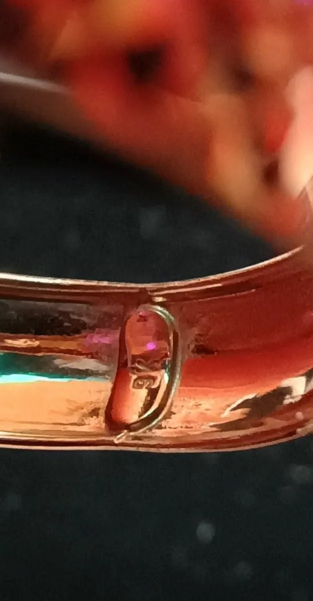 New Rose gold band ring size R and 1/2 - Image 3