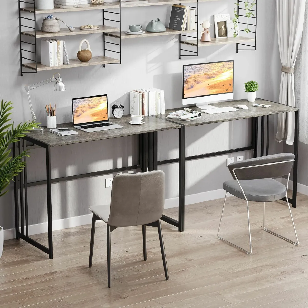 Folding Computer Desk for Home Office No-Assembly - Image 2