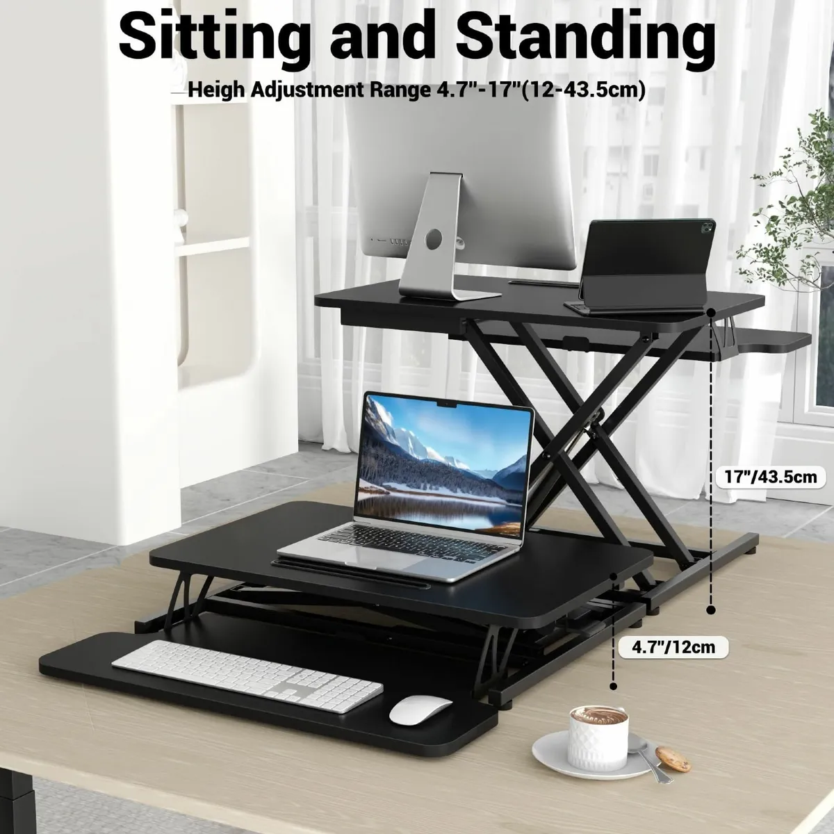 Standing Desk Converter 26/64cm Wide Height - Image 4