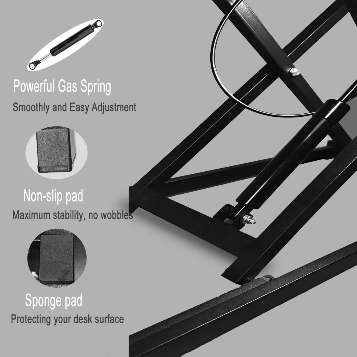 Standing Desk Converter 32 Height Adjustable Sit - Image 4