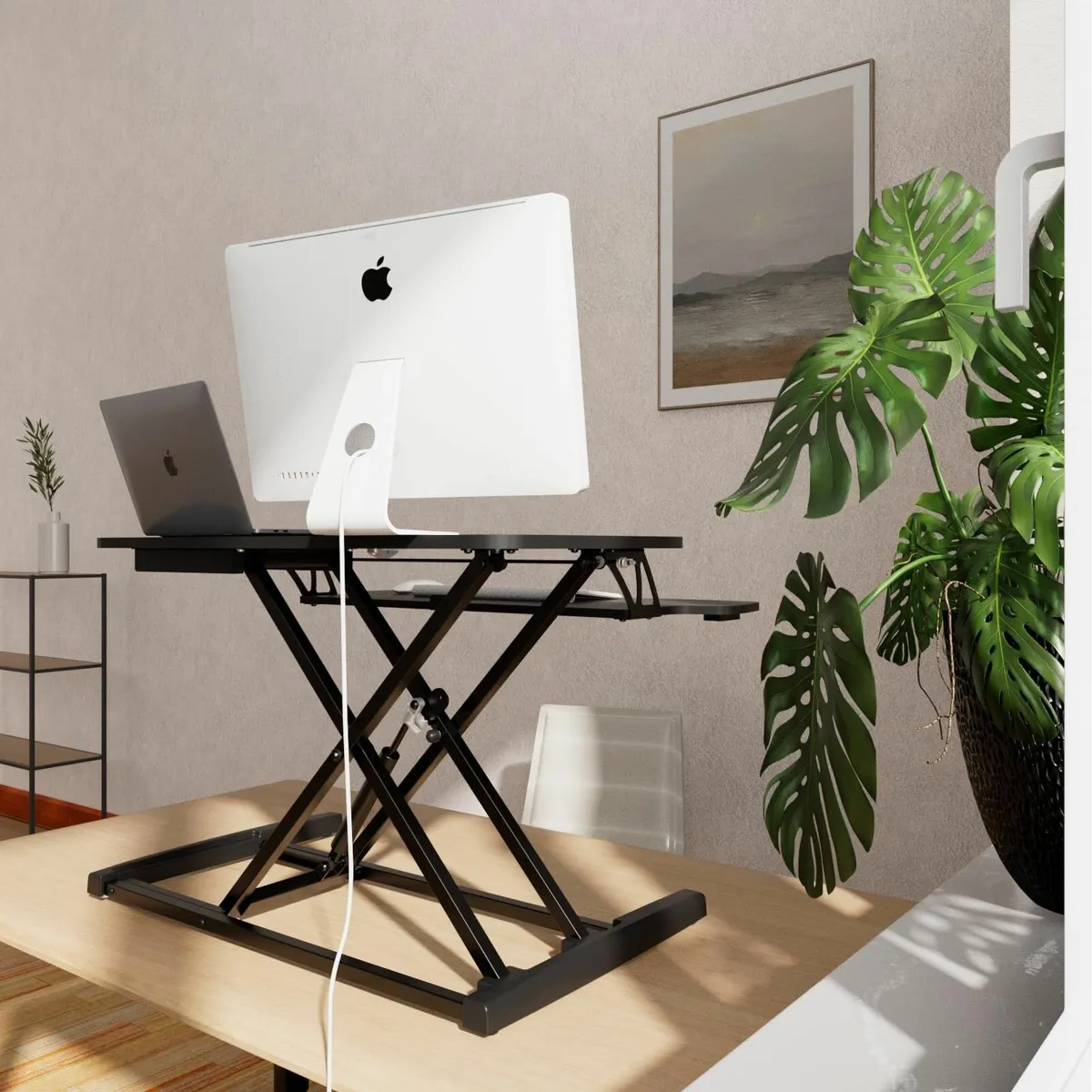 32 inch Standing Desk Converter Height Adjustable - Image 2