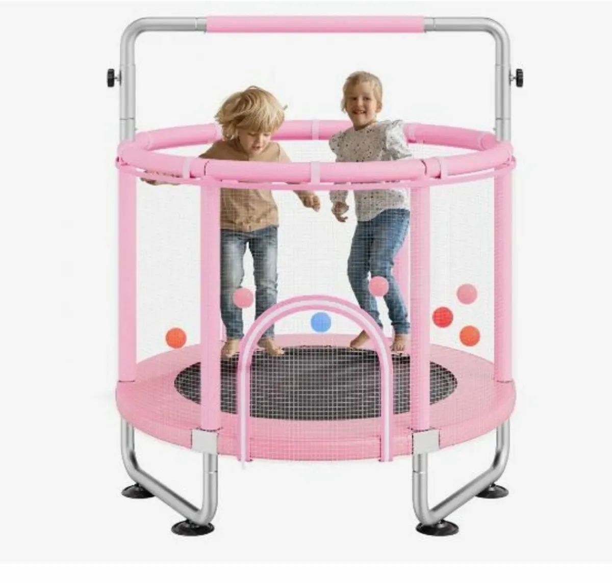 55" Kids Trampoline, 4.6FT Indoor Outdoor - Image 1