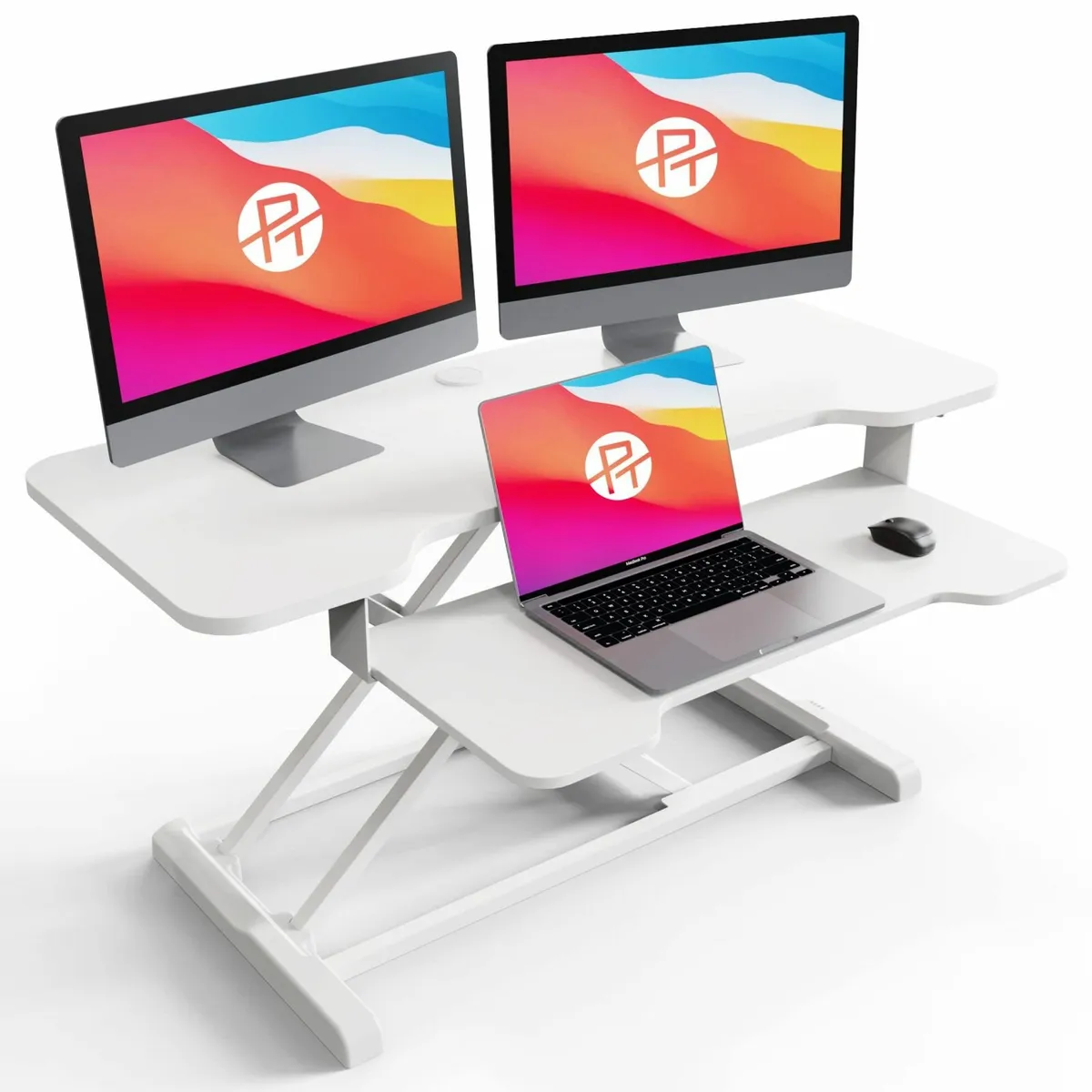 Standing Desk Converter 36 Height Adjustable Sit - Image 1