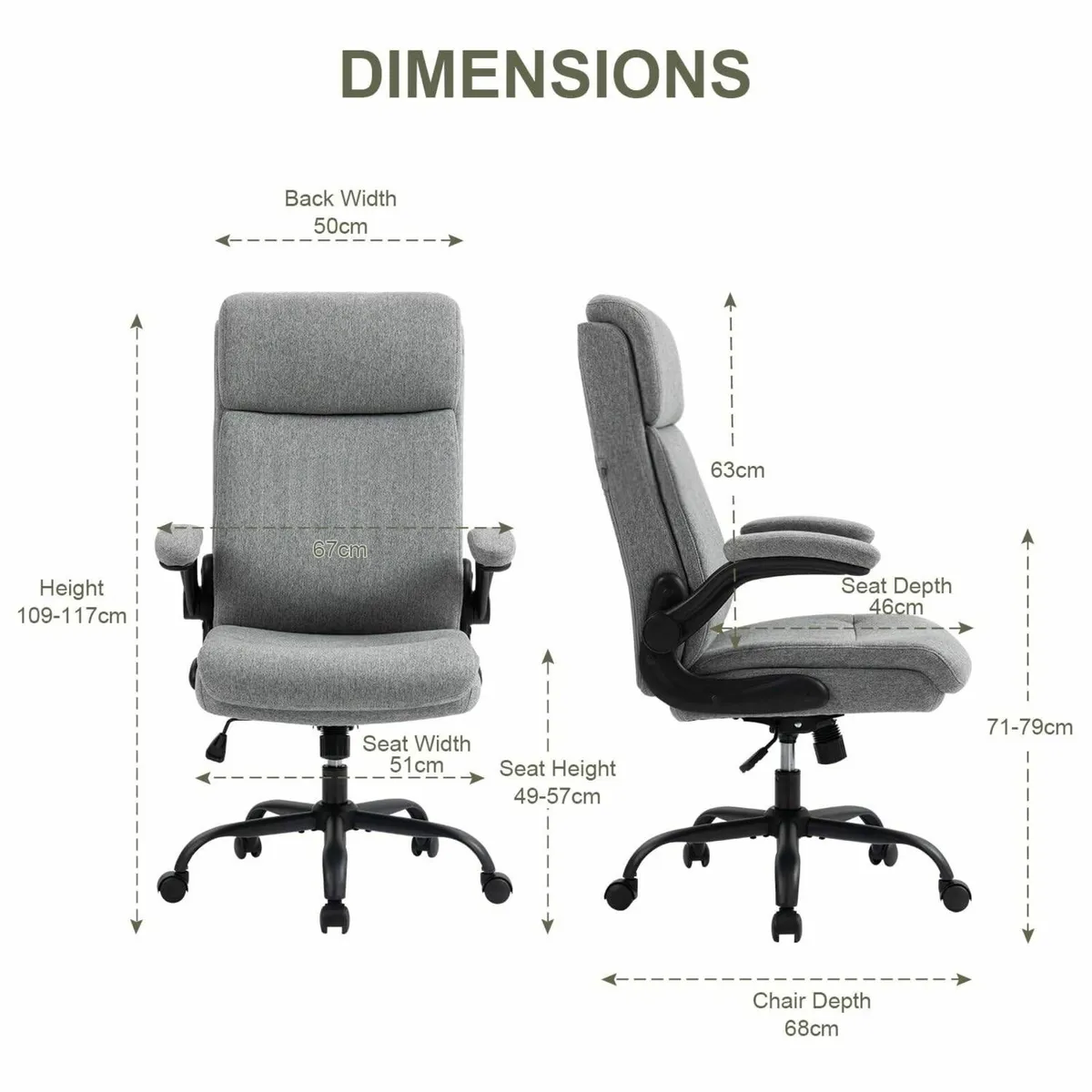 Ergonomic Office Chair for Home - Computer Desk - Image 2