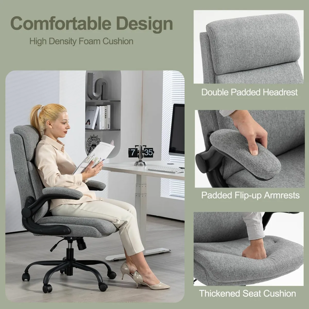 Ergonomic Office Chair for Home - Computer Desk - Image 4