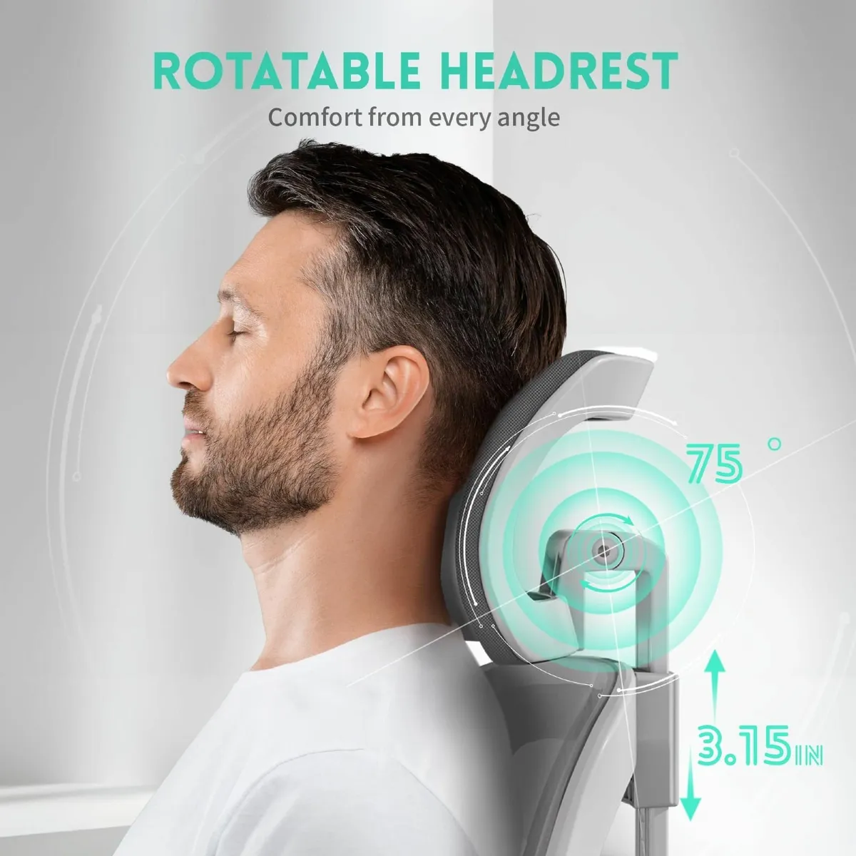 Ergonomic Office Chair S-Shaped Mesh Desk Chairs - Image 4