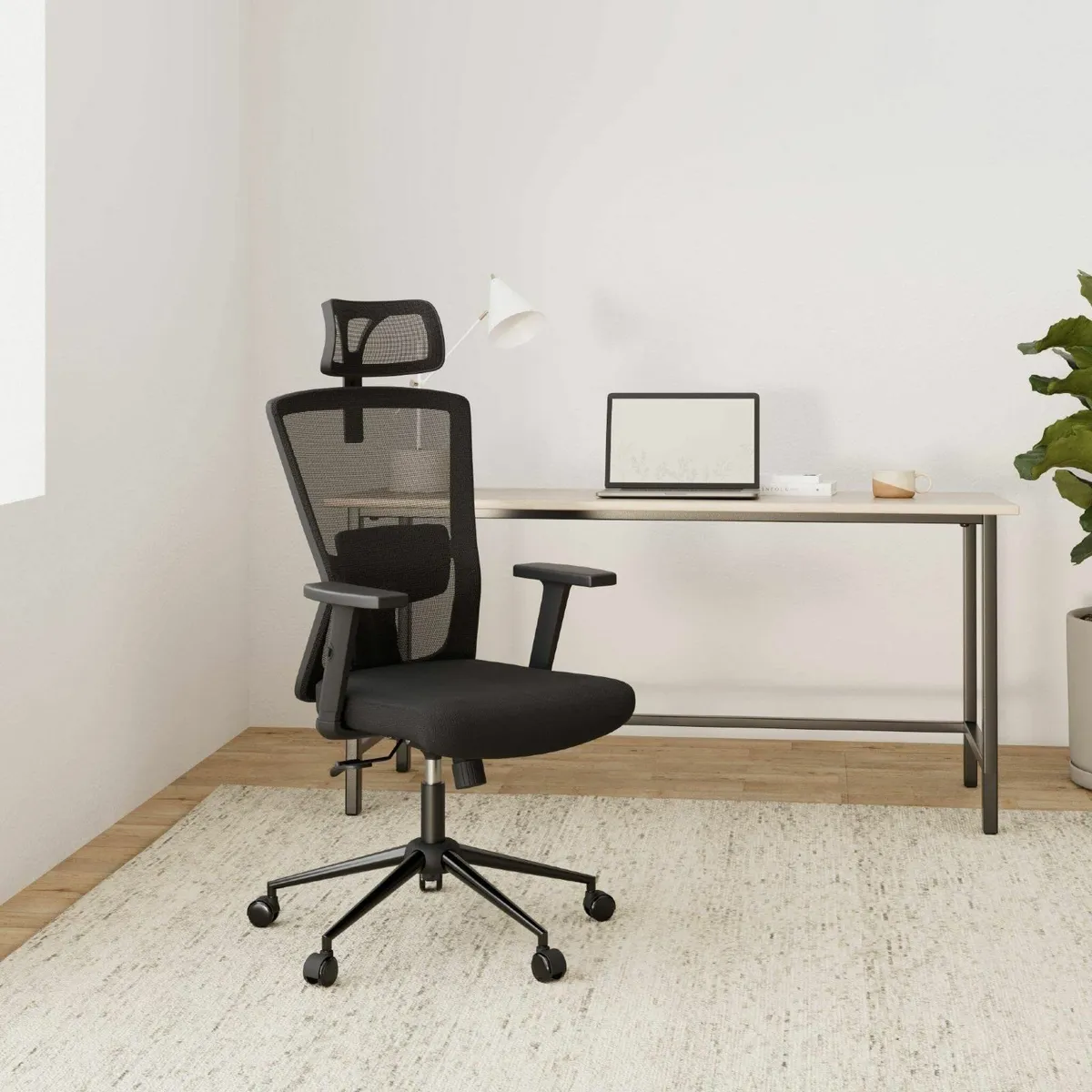 Ergonomic Office Chair Desk with Adjustable - Image 2