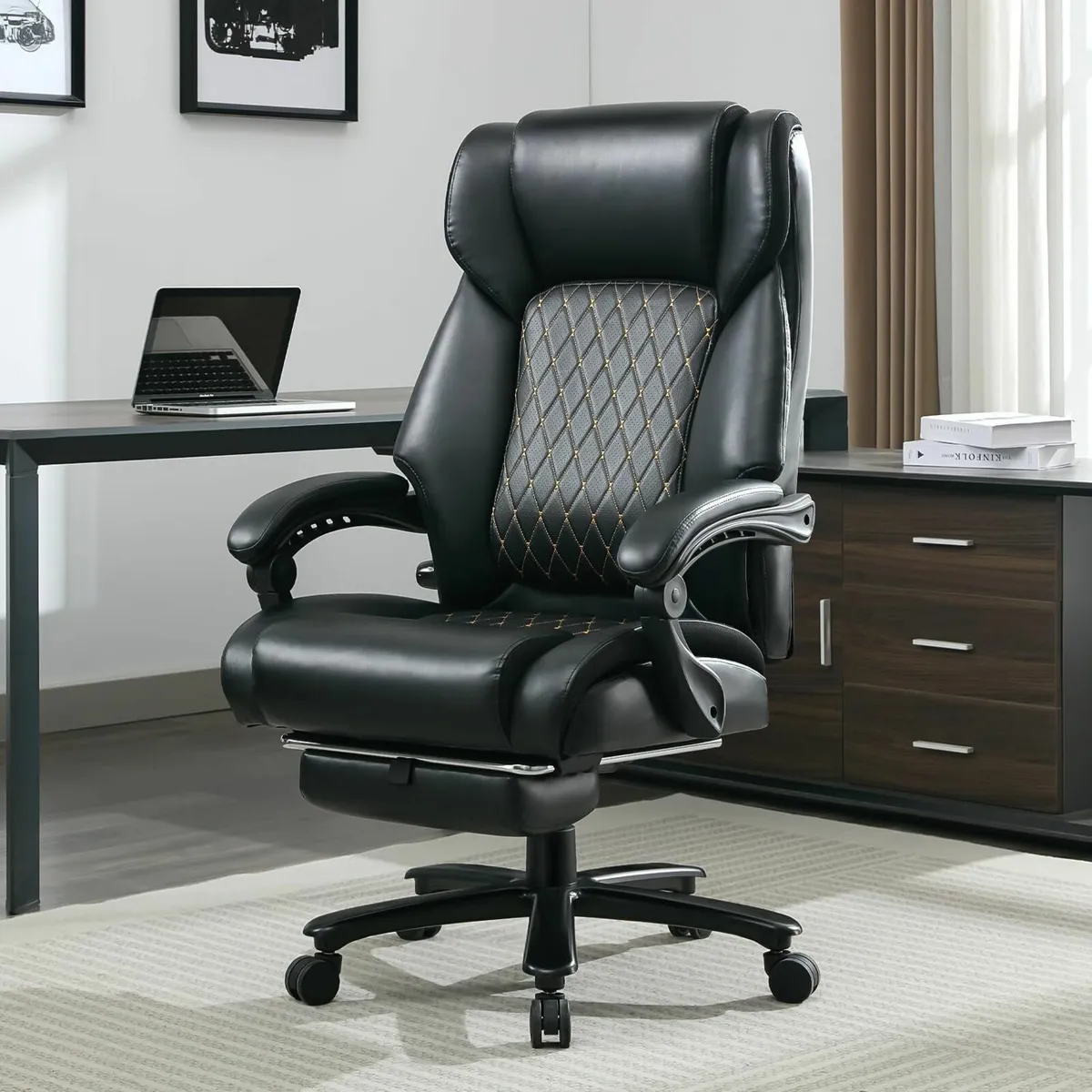 Big and Tall Office Chair 200KG PU Leather - Image 2