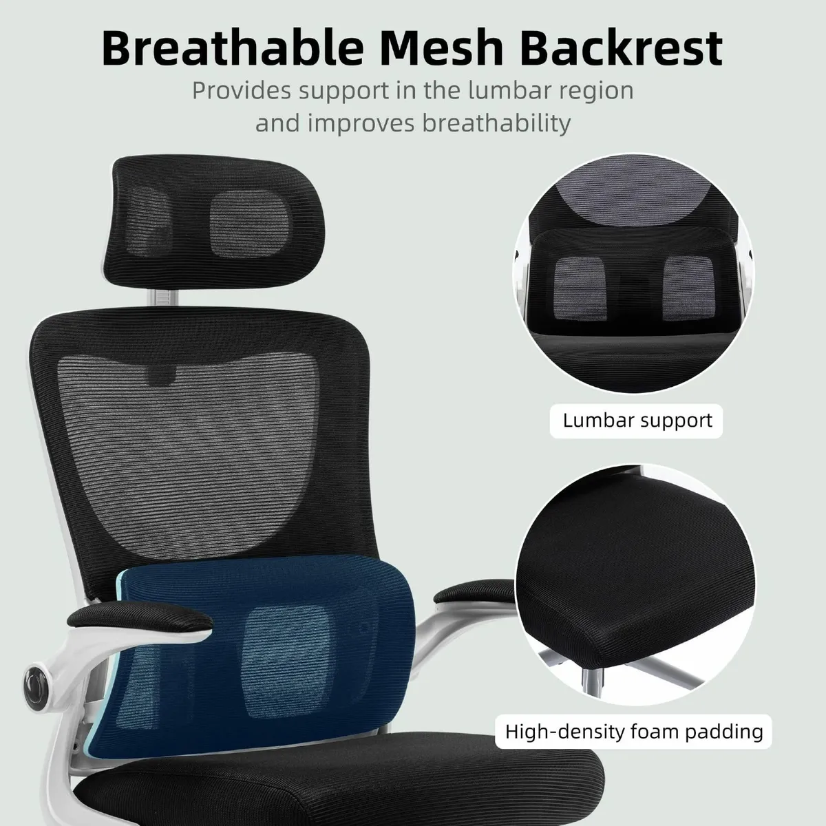 Ergonomic Office Chair Height Adjustable Computer - Image 4