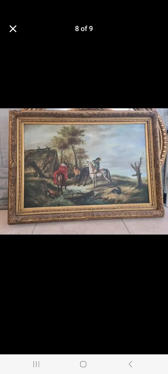 Antique oil on. Canvas paintings POSTAGE AVAILABLE - Image 1