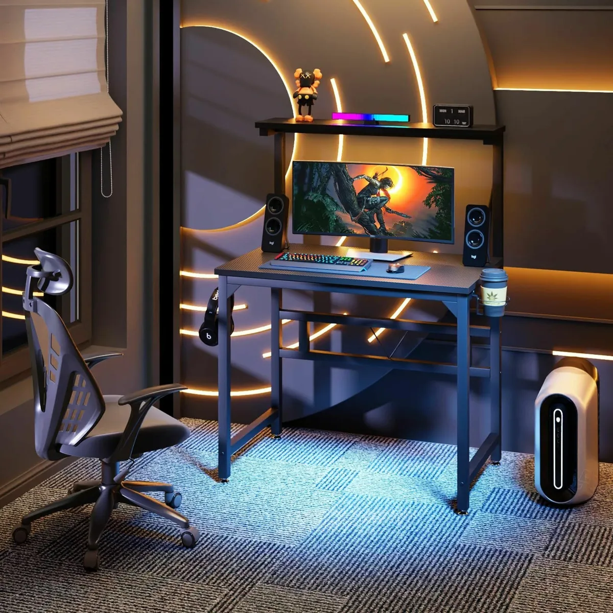 Gaming Desk 80CM Industrial Writing with Height - Image 2