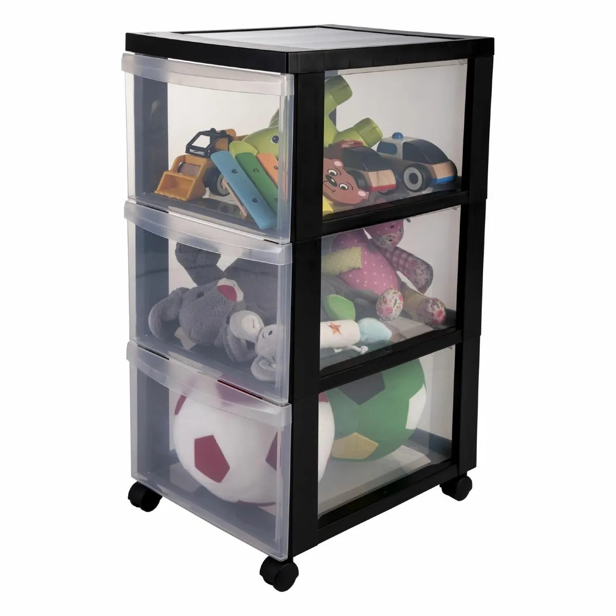 Plastic Drawers Storage Unit A4 Format 4 Wheels - Image 1