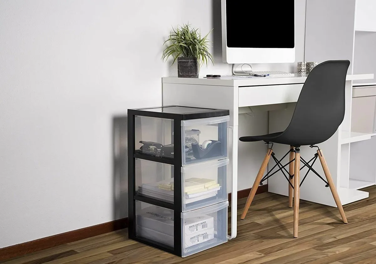 Plastic Drawers Storage Unit A4 Format 4 Wheels - Image 4