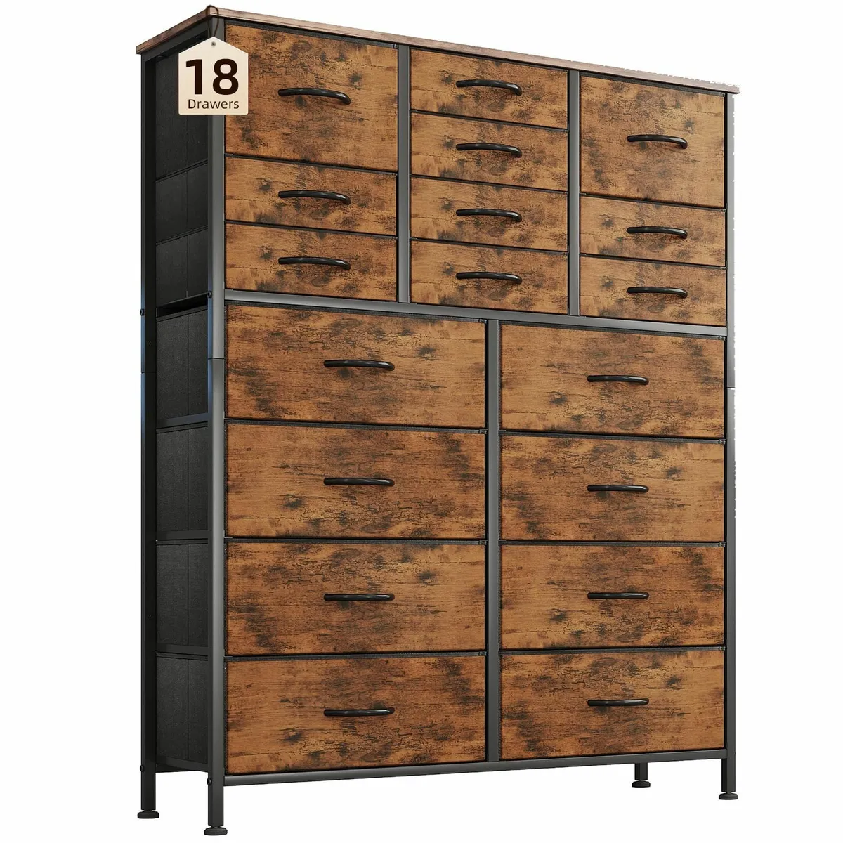 Chest of Drawers with 18 Drawers， Dressers Chests - Image 1