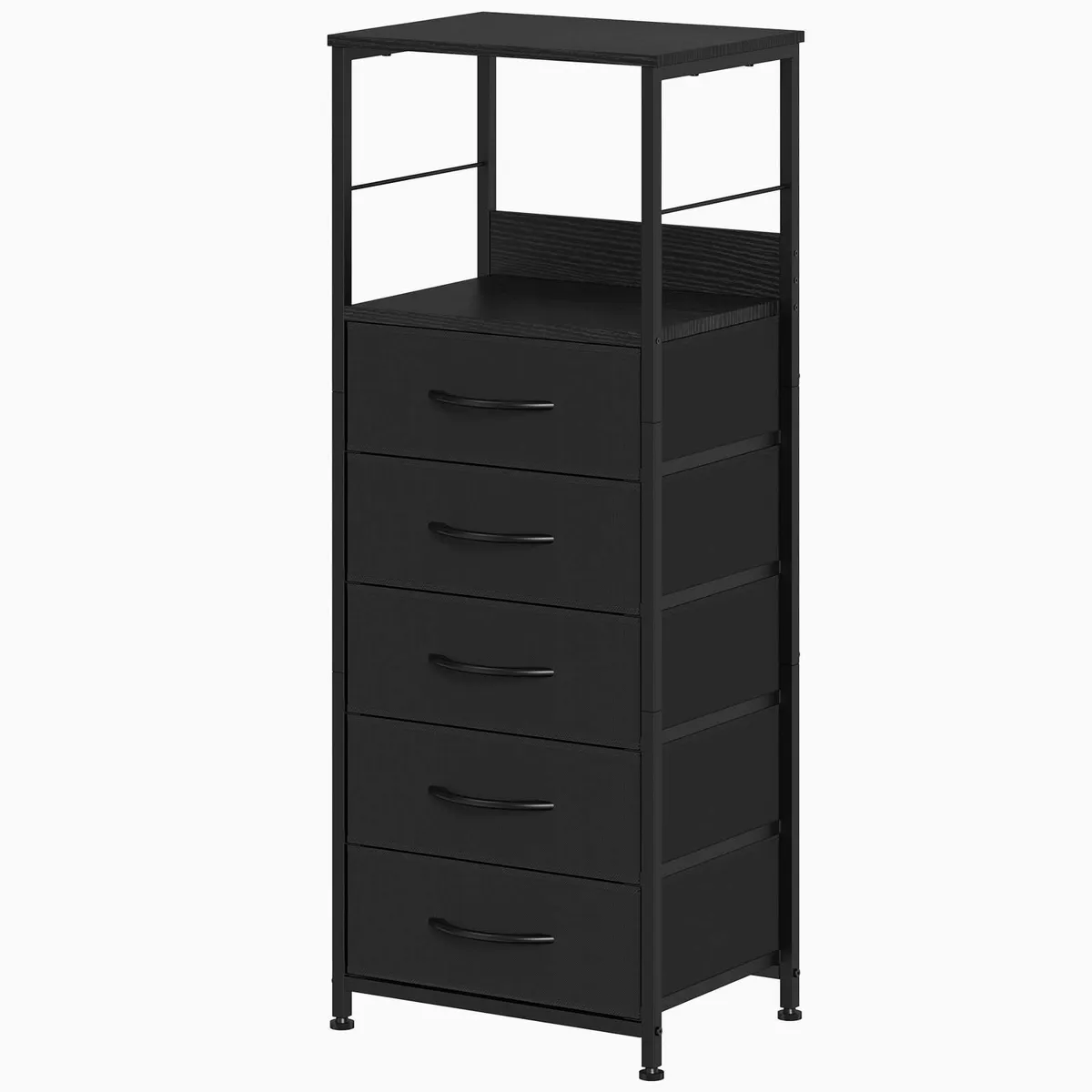 Chest of Drawers Tall Storage Tower with 5 Fabric - Image 1