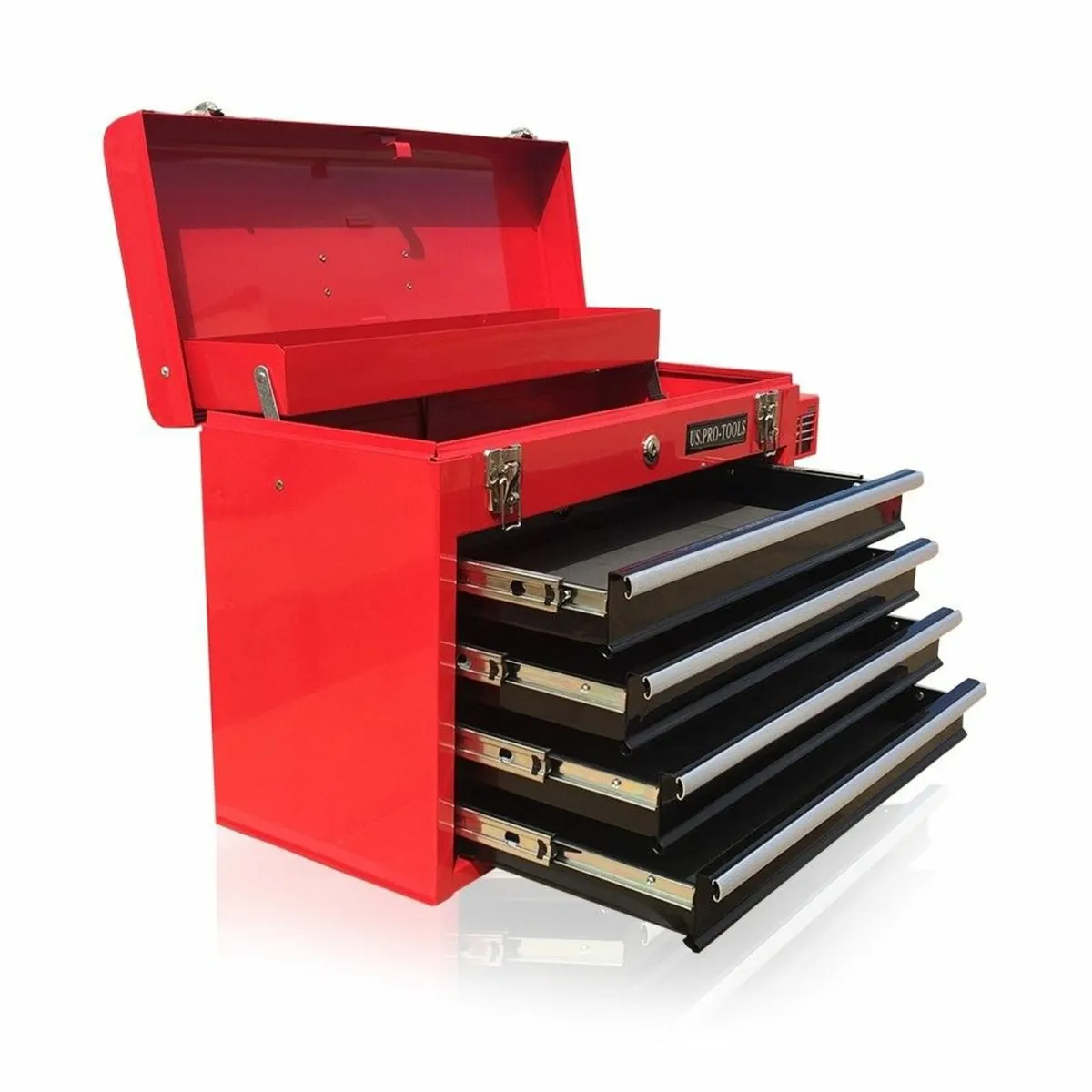 ORIGINAL TOOL BOX CABINET 4 DRAWER HAND HELD - Image 3