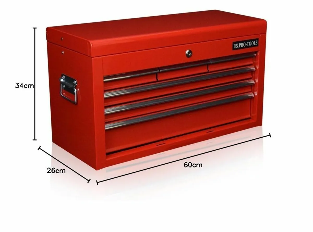 TOOL BOX 6 DRAWER MOBILE CHEST PORTABLE CABINET - Image 2