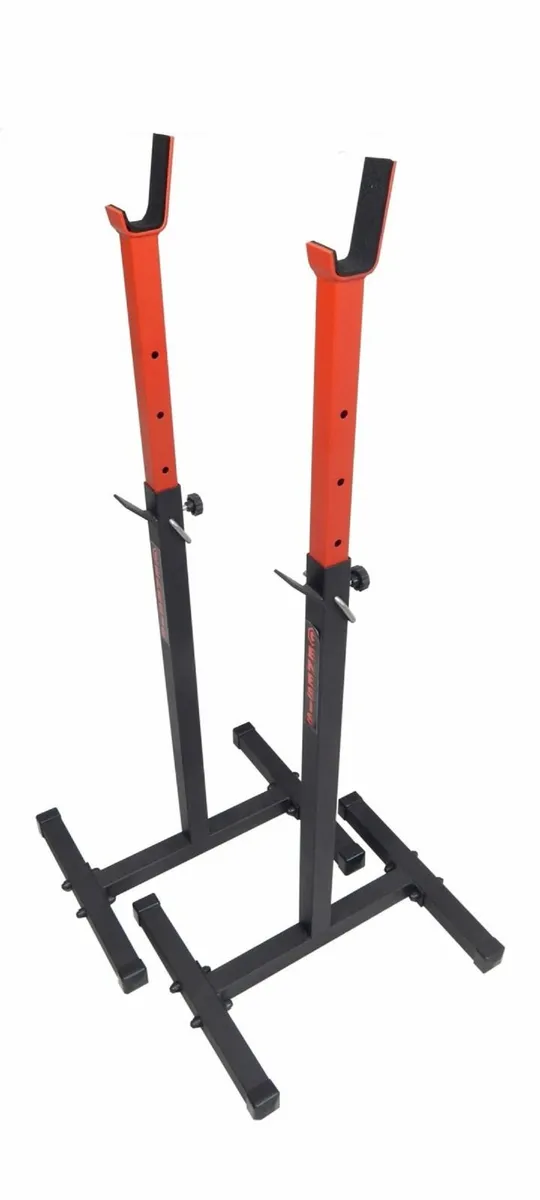 Adjustable squat rack.  Brand new - Image 4
