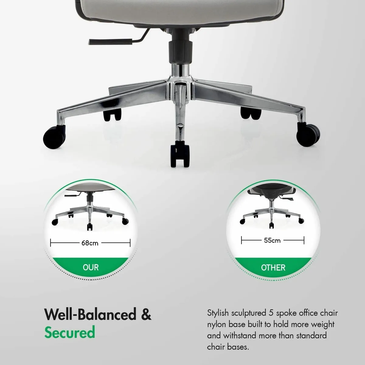 Ergonomic Desk Chair with Lumbar Support Office - Image 4