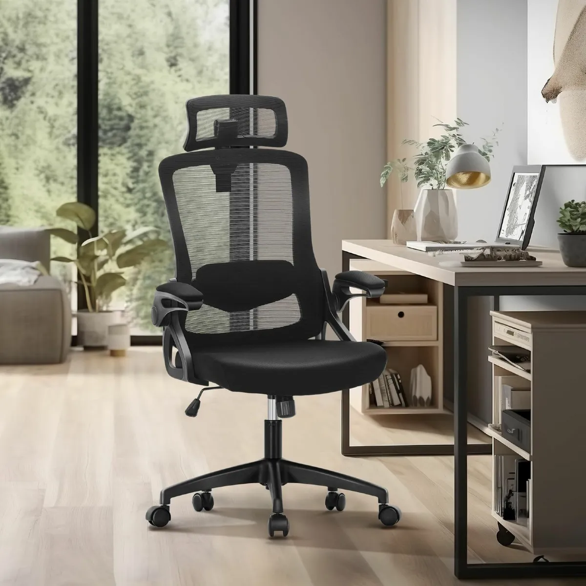 Ergonomic Office Chair Breathable Mesh Desk with - Image 1