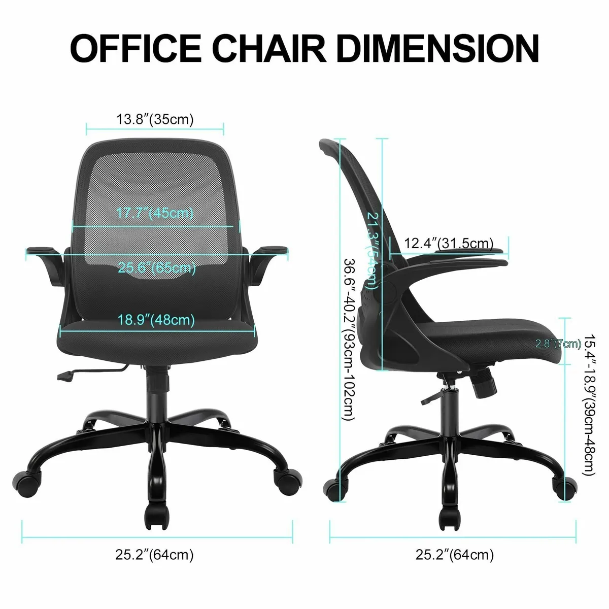 Office Chair 933 Black - Image 2