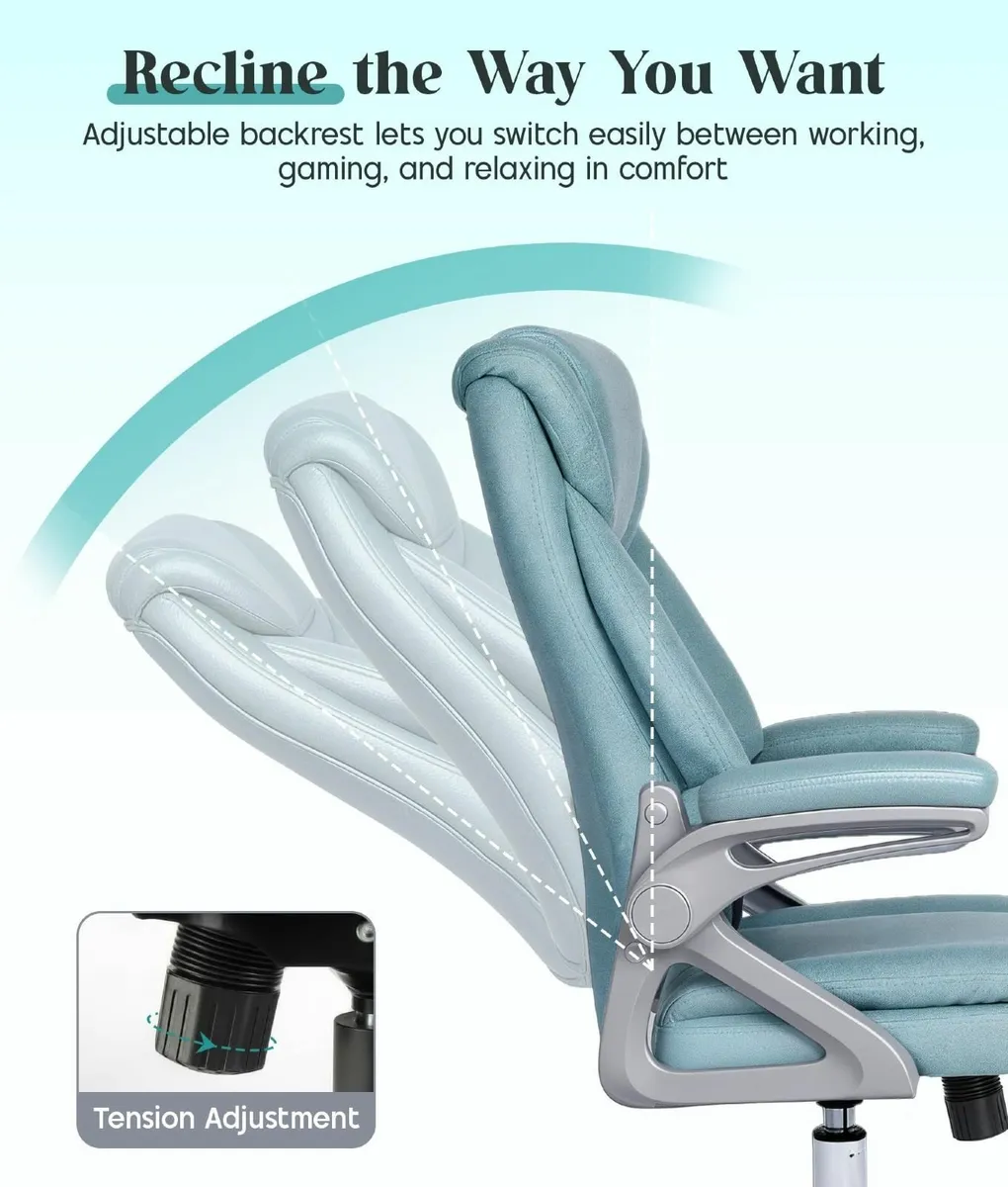 Executive Office Chair Ergonomic Desk with Padded - Image 2